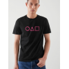 Tricou din bumbac cu logo Squid game